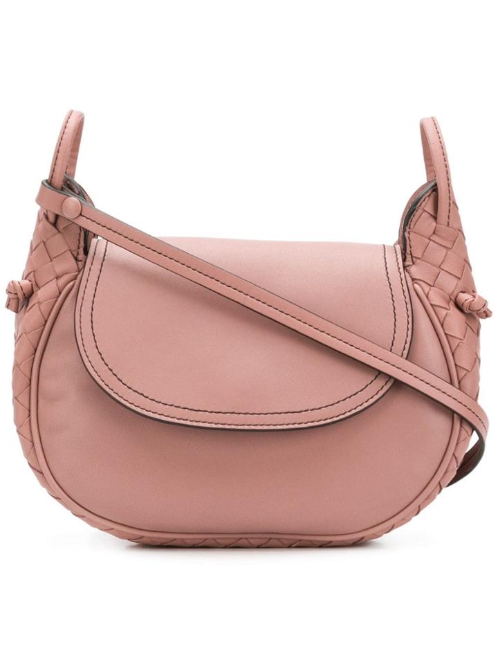 Bottega Veneta Borsa Nappa Charcoal/intrecc.n - Pink
