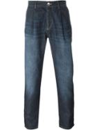 Brunello Cucinelli Slim Fit Jeans, Men's, Size: 48, Blue, Cotton/polyester
