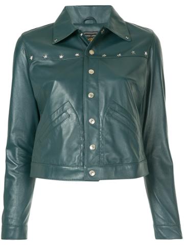 Hysteric Glamour Ram Leather Studded Jacket - Green