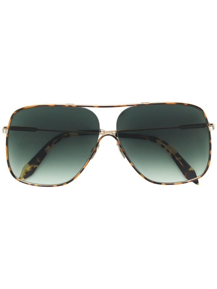 Victoria Beckham Aurora Oversize Sunglasses - Metallic