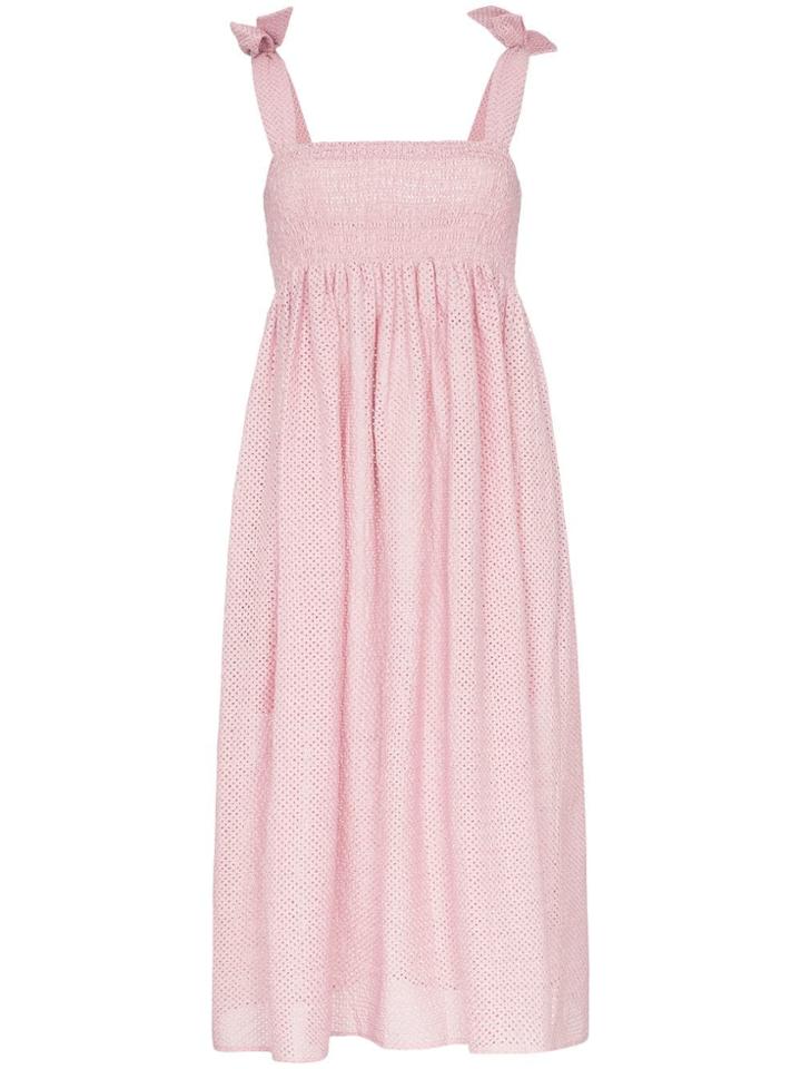 Marysia Sicily Tie Strap Smock Dress - Pink