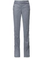 Monse Buttoned Side Straight Trousers, Women's, Size: 6, Grey, Spandex/elastane/viscose/wool/virgin Wool