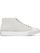 Myswear Carnaby Hi-top Sneakers, Men's, Size: 46, White, Crocodile Leather/nappa Leather/rubber