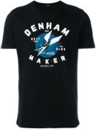Denham 'blue Wings' T-shirt, Men's, Size: Large, Black, Cotton