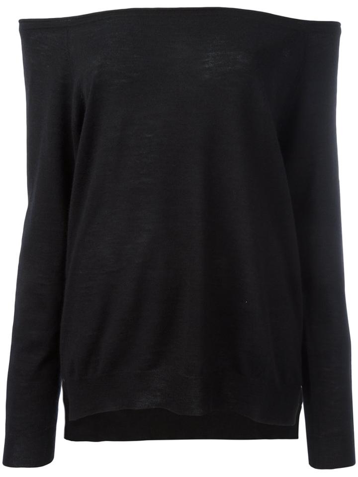 P.a.r.o.s.h. Off-the-shoulder Sweater, Women's, Black, Cashmere