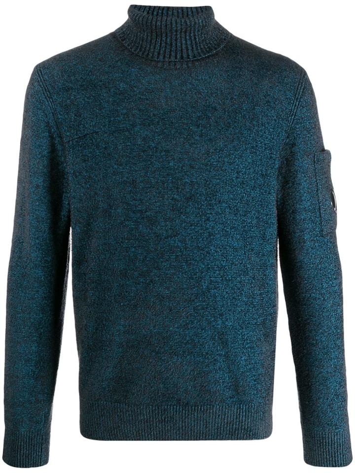 Cp Company Turtleneck Jumper - Blue