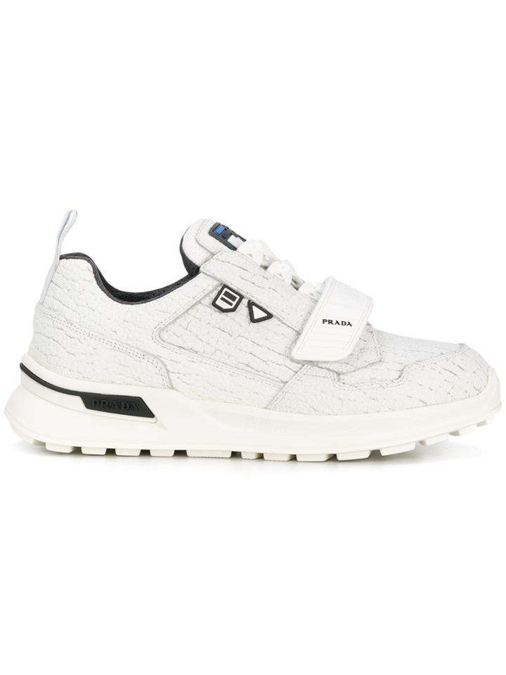 Prada Technical Fabric Sneakers - White
