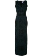 Hervé Léger Shimmer Long Dress - Black