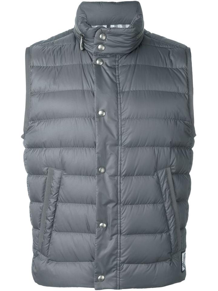 Moncler Gamme Bleu Padded Gilet, Men's, Size: 4, Grey, Polyamide/feather Down