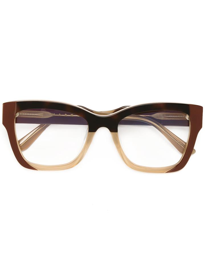 Marni Me2600 Glasses, Brown, Acetate