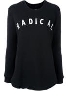Zoe Karssen Radical Print Sweatshirt, Women's, Size: Medium, Black, Cotton