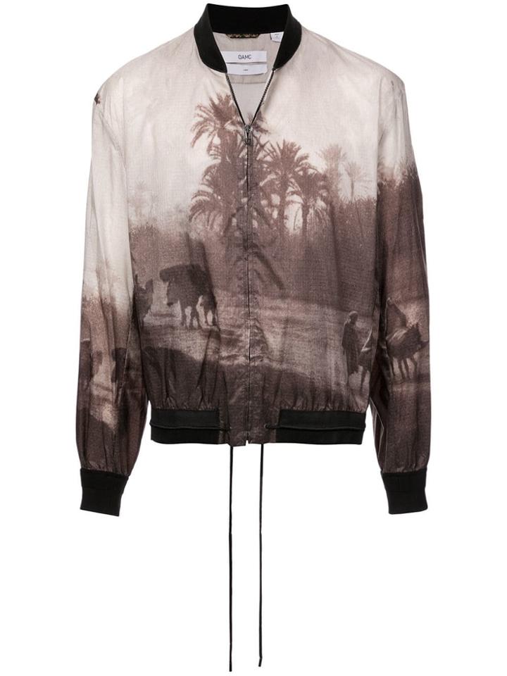 Oamc Landscape Bomber Jacket - Brown