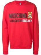 Moschino Teddy Bear Logo Sweatshirt - Red