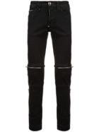 Philipp Plein Zipped Skinny Jeans - Black
