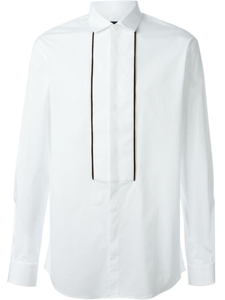 Dsquared2 Classic Shirt, Men's, Size: 48, White, Cotton/spandex/elastane