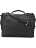 Fendi - 'selleria Peekaboo' Tote - Men - Calf Leather - One Size, Black, Calf Leather