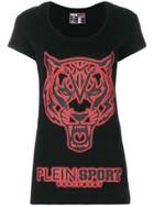Plein Sport Graphic Tiger Print T-shirt - Black
