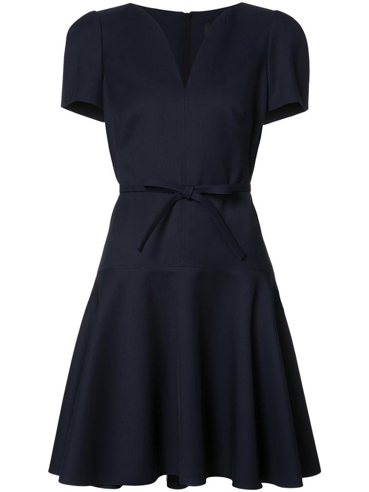 Paule Ka Flared Dress, Women's, Size: 40, Blue, Cupro/virgin Wool
