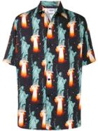 Sss World Corp Printed Short-sleeve Shirt - Black