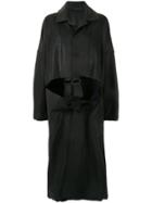 Yohji Yamamoto B/buckle Pt Coat - Black