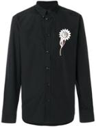 Givenchy Daisy Print Long-sleeved Shirt - Black