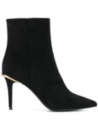 Roberto Cavalli Snake Embellished Boots - Black