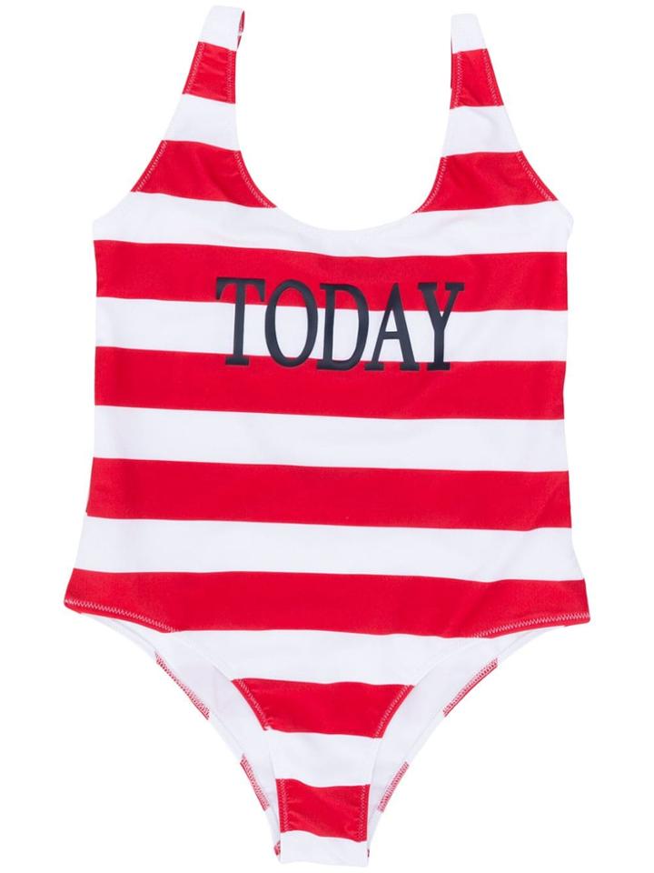 Alberta Ferretti Kids Teen Today Print Swimsuit - Red