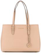 Michael Michael Kors - Charm-embellished Tote - Women - Leather - One Size, Nude/neutrals, Leather