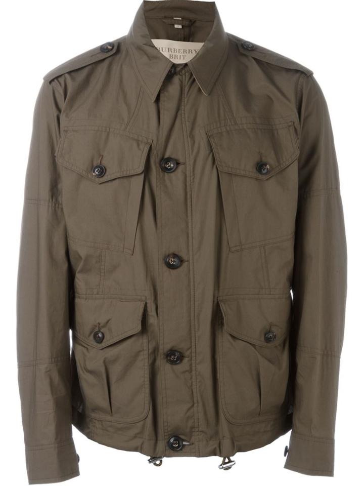 Burberry Brit 'fieldley' Jacket, Men's, Size: Large, Brown, Cotton/linen/flax