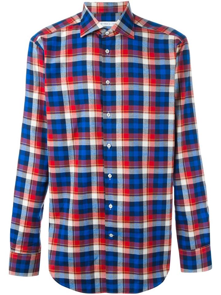 Etro Plaid Button Down Shirt