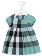 Burberry Kids - Checked Dress - Kids - Cotton - 6 Mth, Blue