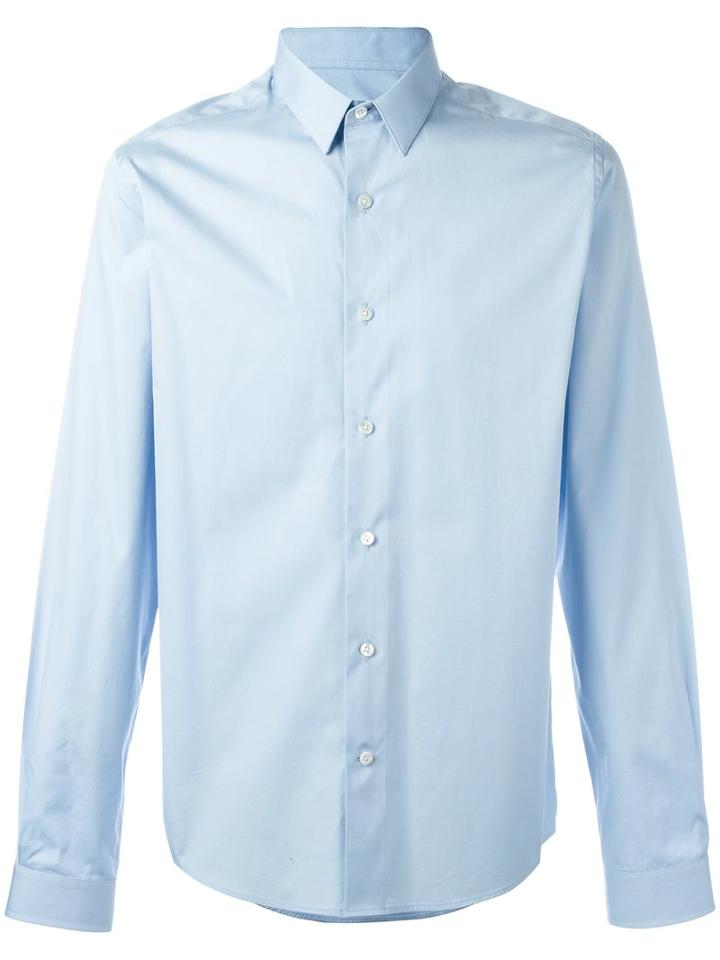 Ami Alexandre Mattiussi Classic Collar Shirt, Men's, Size: 41, Blue, Cotton