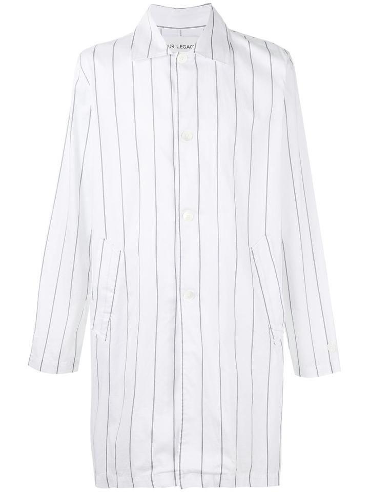Our Legacy - Oversized Stripe Shirt - Men - Cotton - 52, White, Cotton