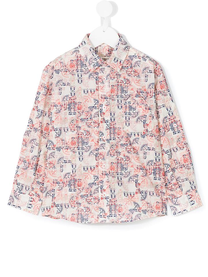 Cashmirino - Batik Printed Shirt - Kids - Cotton - 3 Yrs, Pink/purple