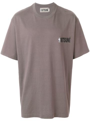 Maison Kitsuné Maison Kitsune X Nba Nba T-shirt - Grey