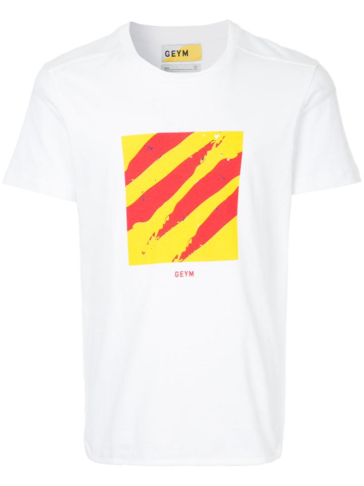 Geym Graphic Print T-shirt - White