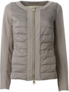 Herno Panelled Padded Jacket, Women's, Size: 50, Grey, Polyamide/spandex/elastane/polyester