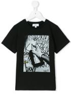 Dkny Kids - Spray Paint T-shirt - Kids - Cotton/elastodiene - 10 Yrs, Boy's, Black