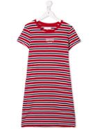 Tommy Hilfiger Junior Striped Dress - Red