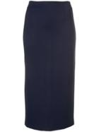 The Row Midi Pencil Skirt - Blue