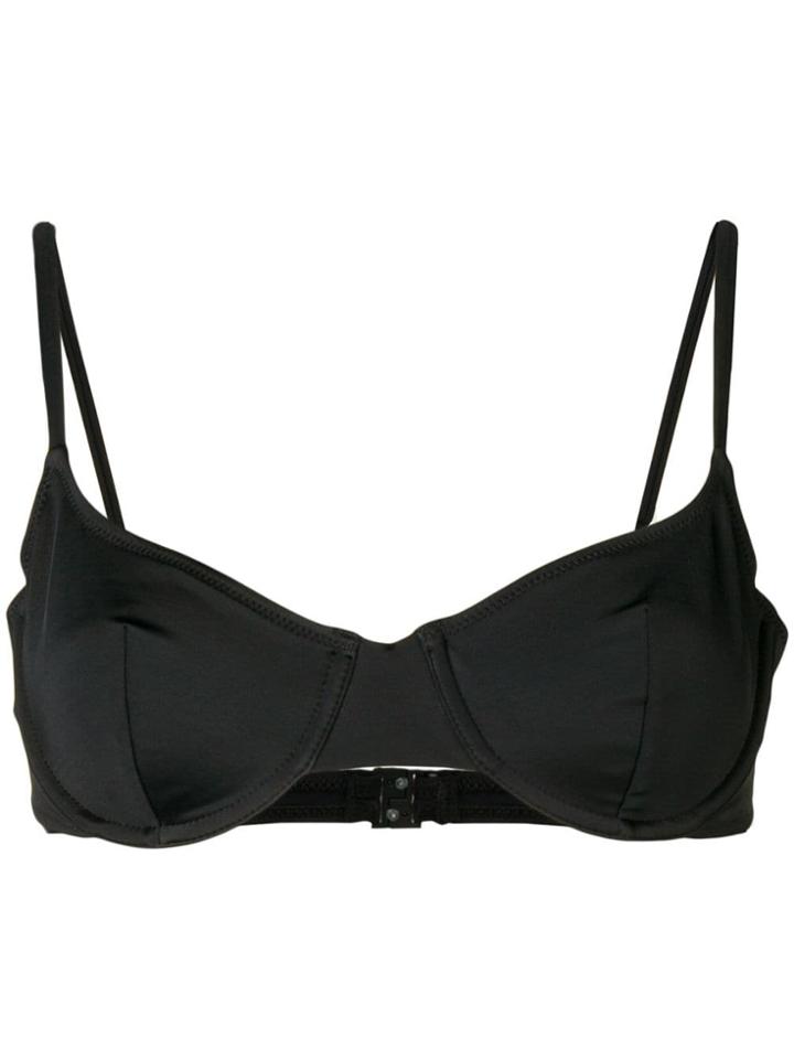 Solid & Striped Wired Bikini Top - Black