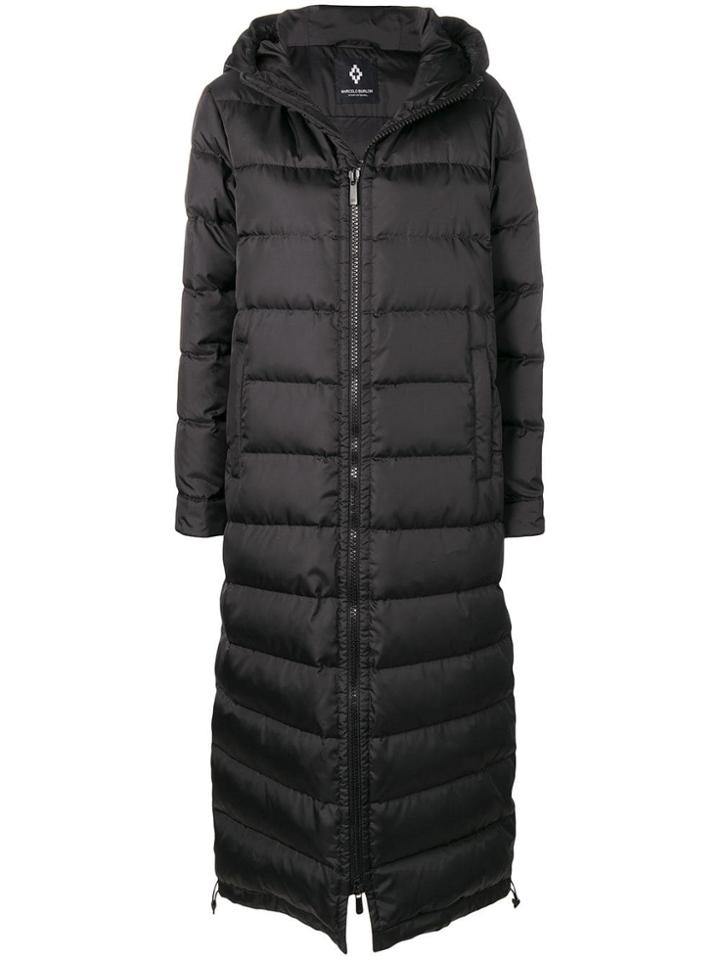 Marcelo Burlon County Of Milan Long Padded Coat - Black