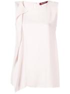 Max Mara Studio Draped Sleeveless Top - Pink & Purple