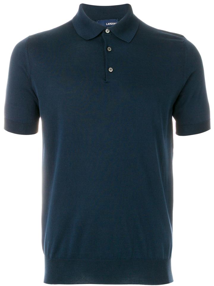 Lardini Plain Polo Shirt - Blue