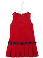 Mi Mi Sol Pleated Dress, Girl's, Size: 6 Yrs, Red