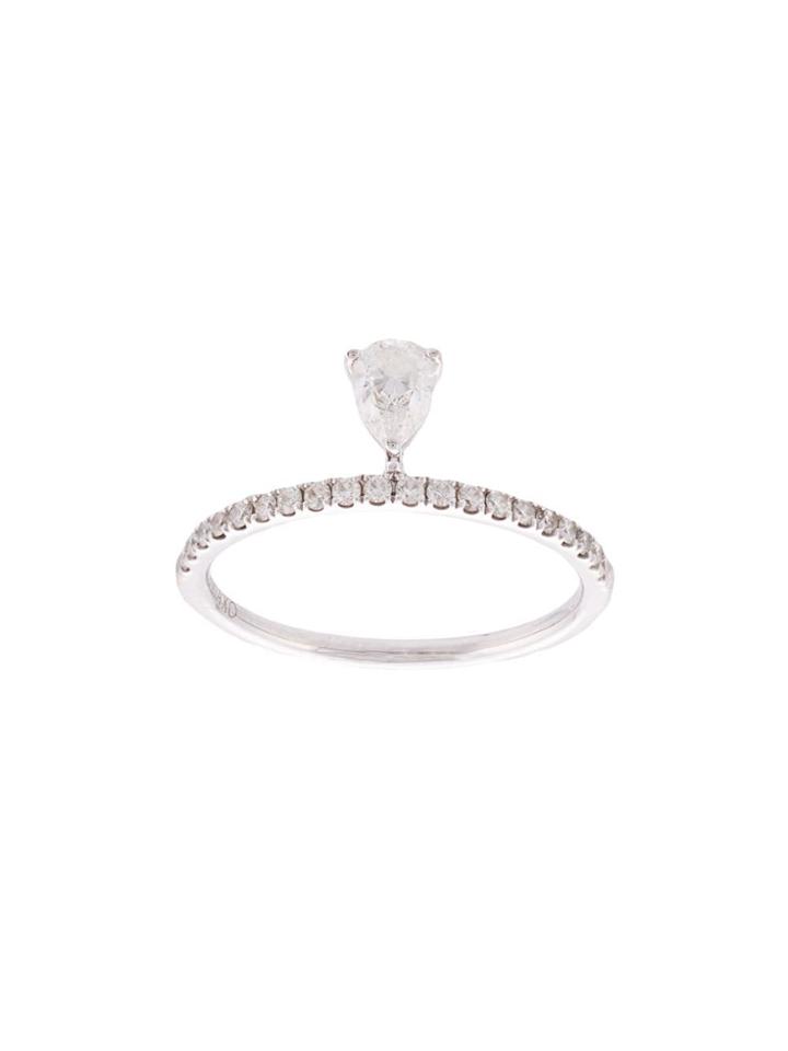 Anita Ko Drop Crystal Ring - Grey