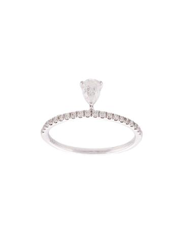 Anita Ko Drop Crystal Ring - Grey