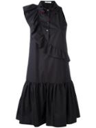 Vivetta Embroidered Collar Dress, Women's, Size: 38, Black, Cotton