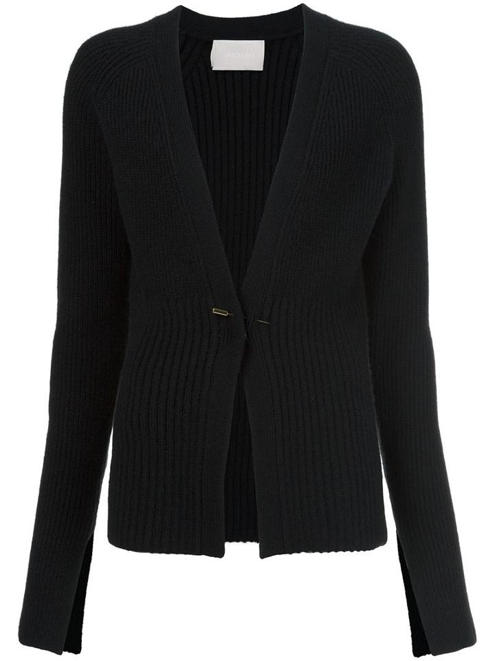 Jason Wu Metallic Detail Cardigan, Women's, Size: 2, Black, Cashmere