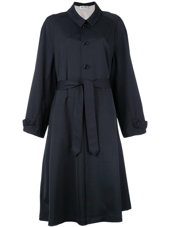 Barena - Trench Coat - Women - Polyester/virgin Wool/spandex/elastane/cotton - 40, Blue, Polyester/virgin Wool/spandex/elastane/cotton